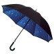 Černý deštník Maxi kapky