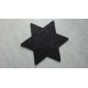 Černý filcový podtácek velký hvězda 40 cm