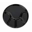 Černý fondue talíř Anneli 23 cm